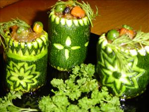 Фото рецепта «Фаршированные цуккини» Фото рецепта «Фаршированные цуккини»