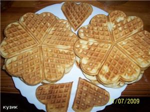 Фото рецепта «Мягкие вафли» Фото рецепта «Мягкие вафли»