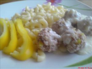 Фото рецепта «Куриные тефтельки сырном соусе» Фото рецепта «Куриные тефтельки сырном соусе»