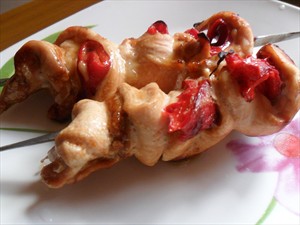 Фото рецепта «Куриные шашлычки Розочки» Фото рецепта «Куриные шашлычки Розочки»